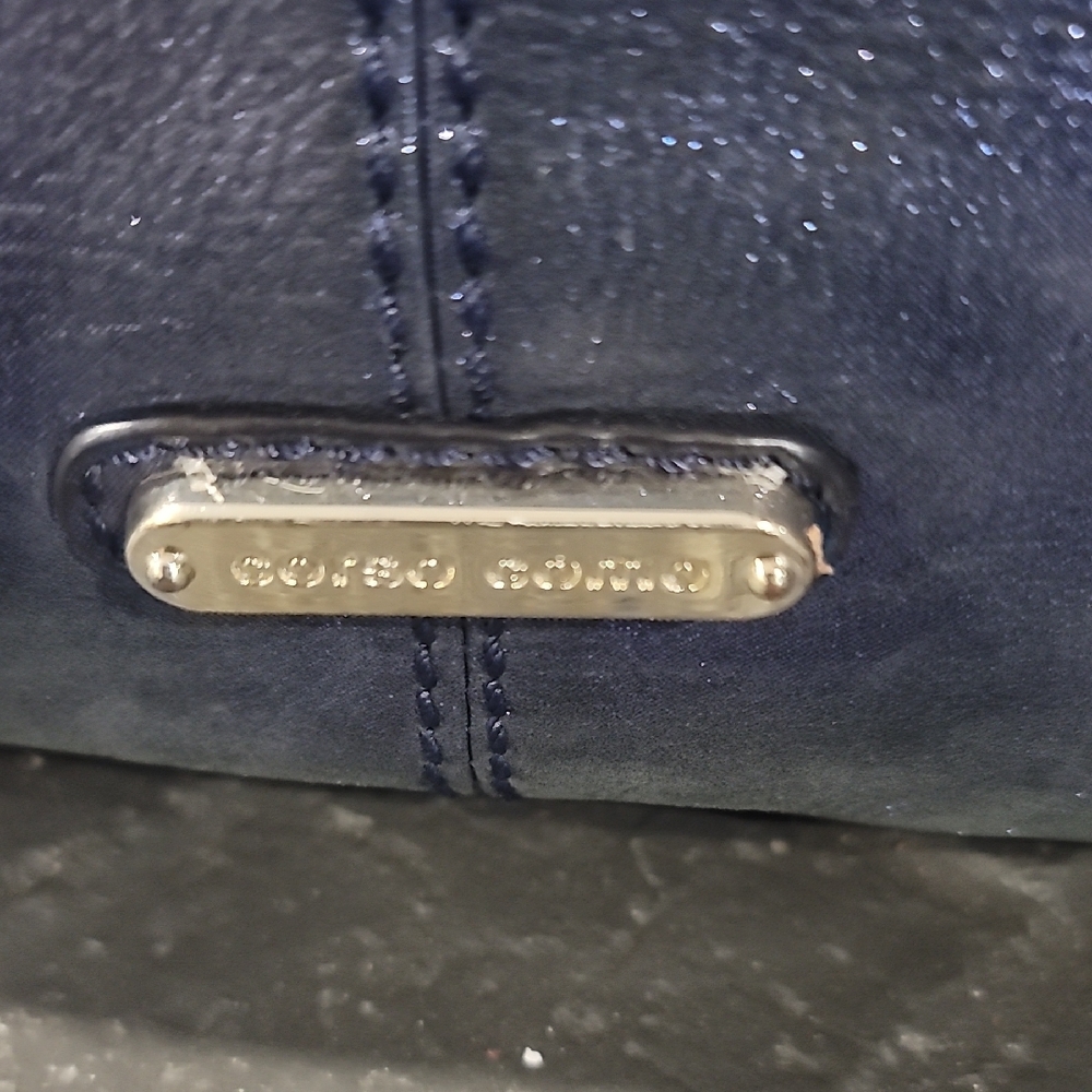 Corso Como Metallic Purple and Brown Tote - Picture 5 of 8